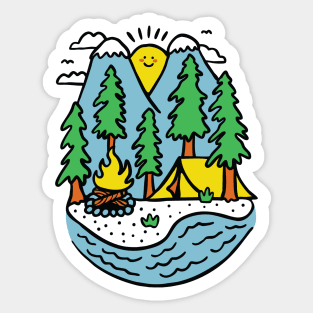 Happy Camping Sticker